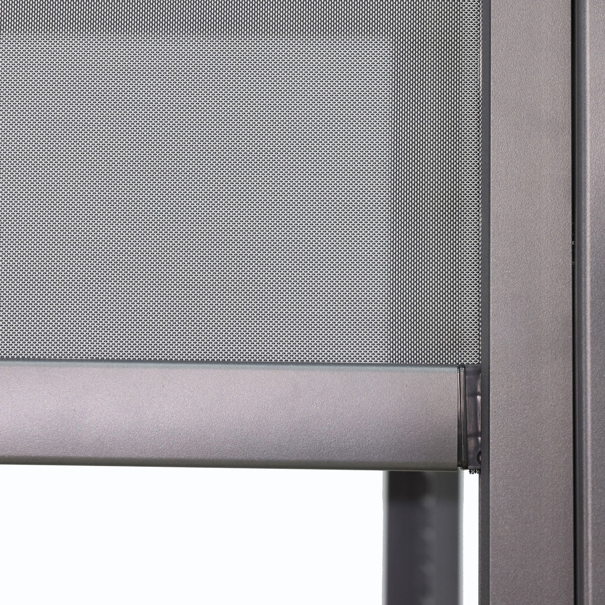 Sanctuary Roller Blind for Charcoal Pergola