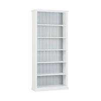 Armand Tall Bookcase 210 x 95cm White