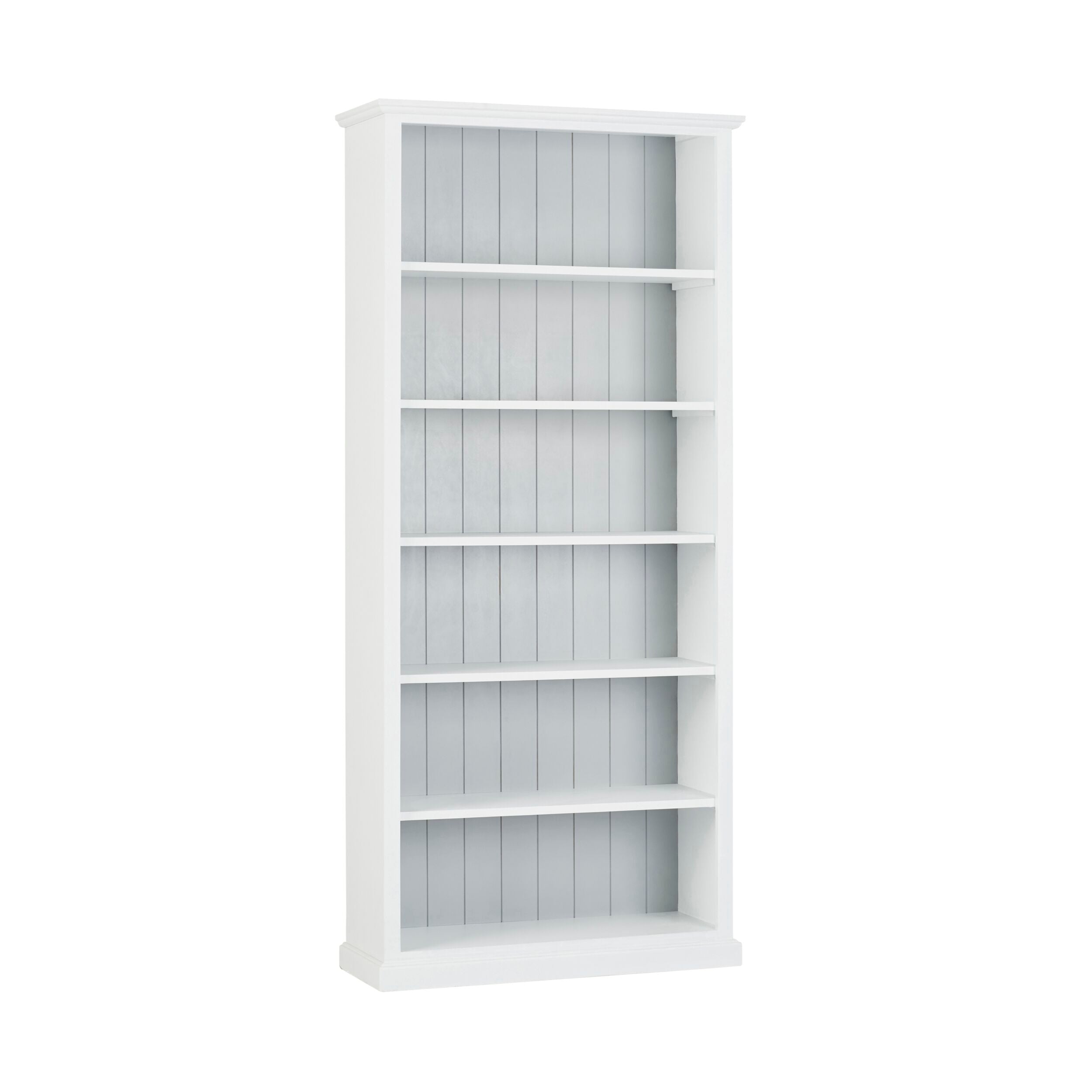 Armand Tall Bookcase 210 x 95cm White