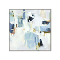 Ink Storm Framed Textured Painting 80x80cm