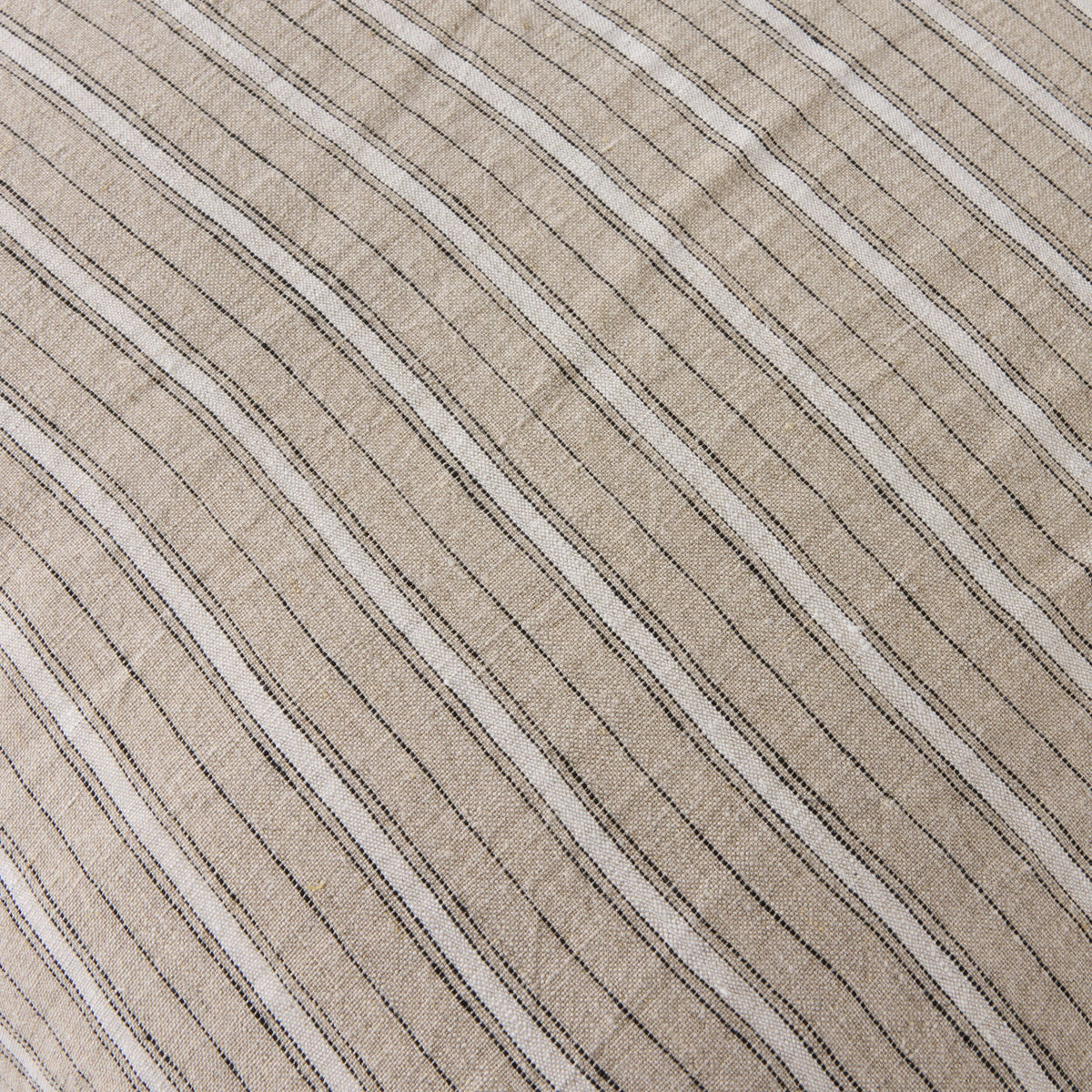Antibes Stripe Linen Cushion Natural 50x50cm