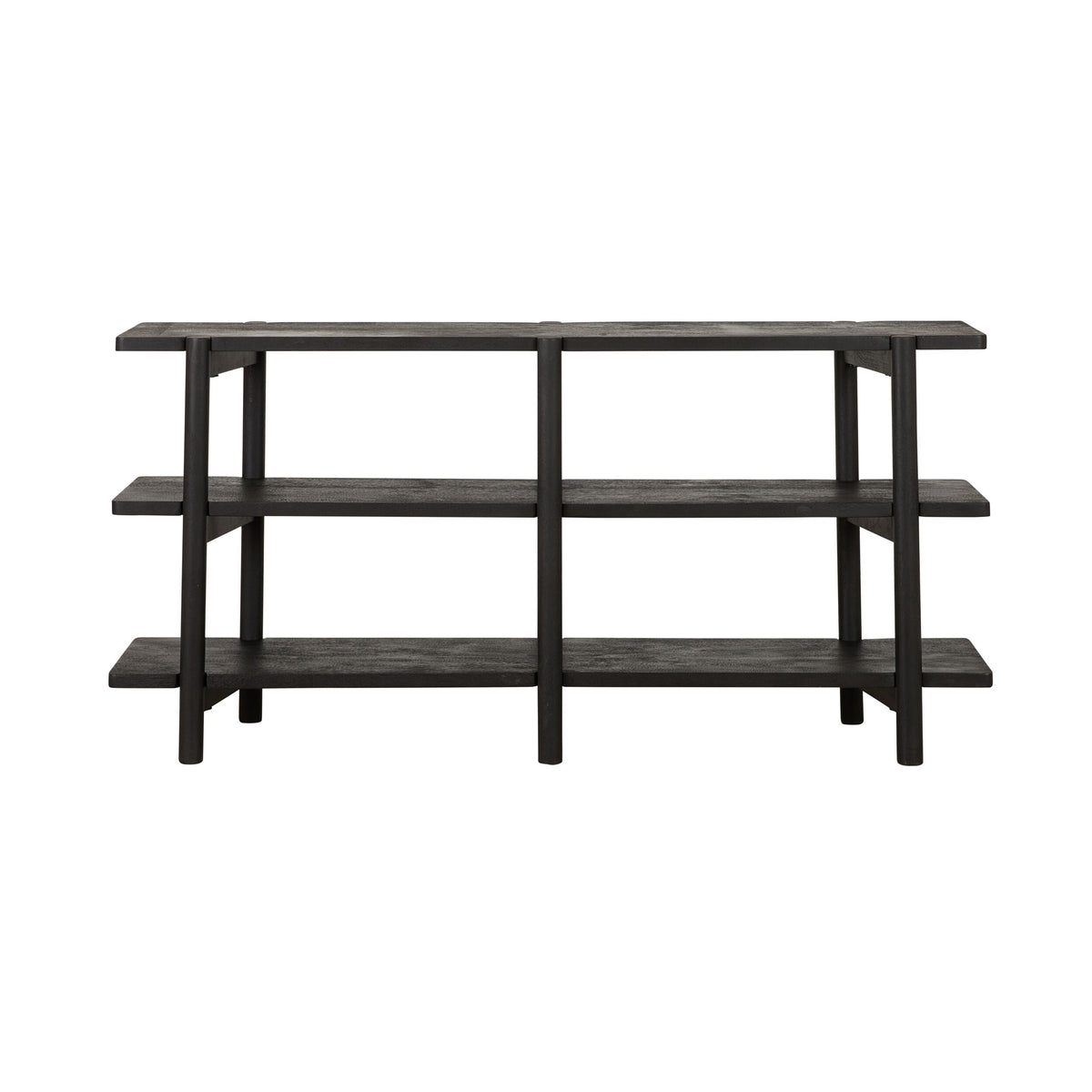 Karli Low Line Bookshelf Black 160cm