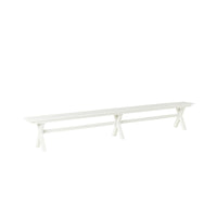 Blake Aluminium Dining Bench 300cm White