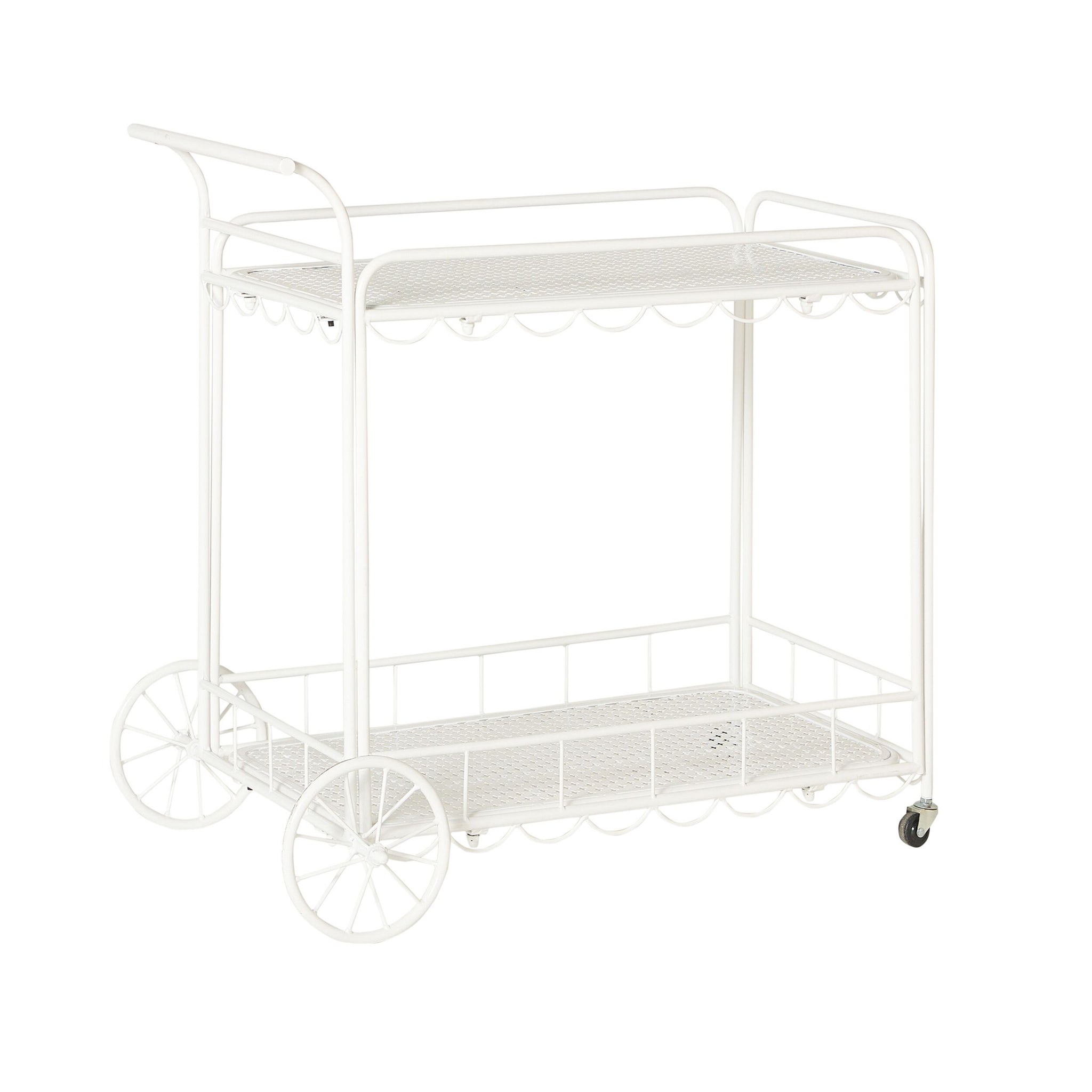Bonnie Trolley White 87x57x55cm