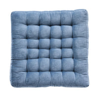 Samy Cotton Velvet Sky Blue Seat Cushion