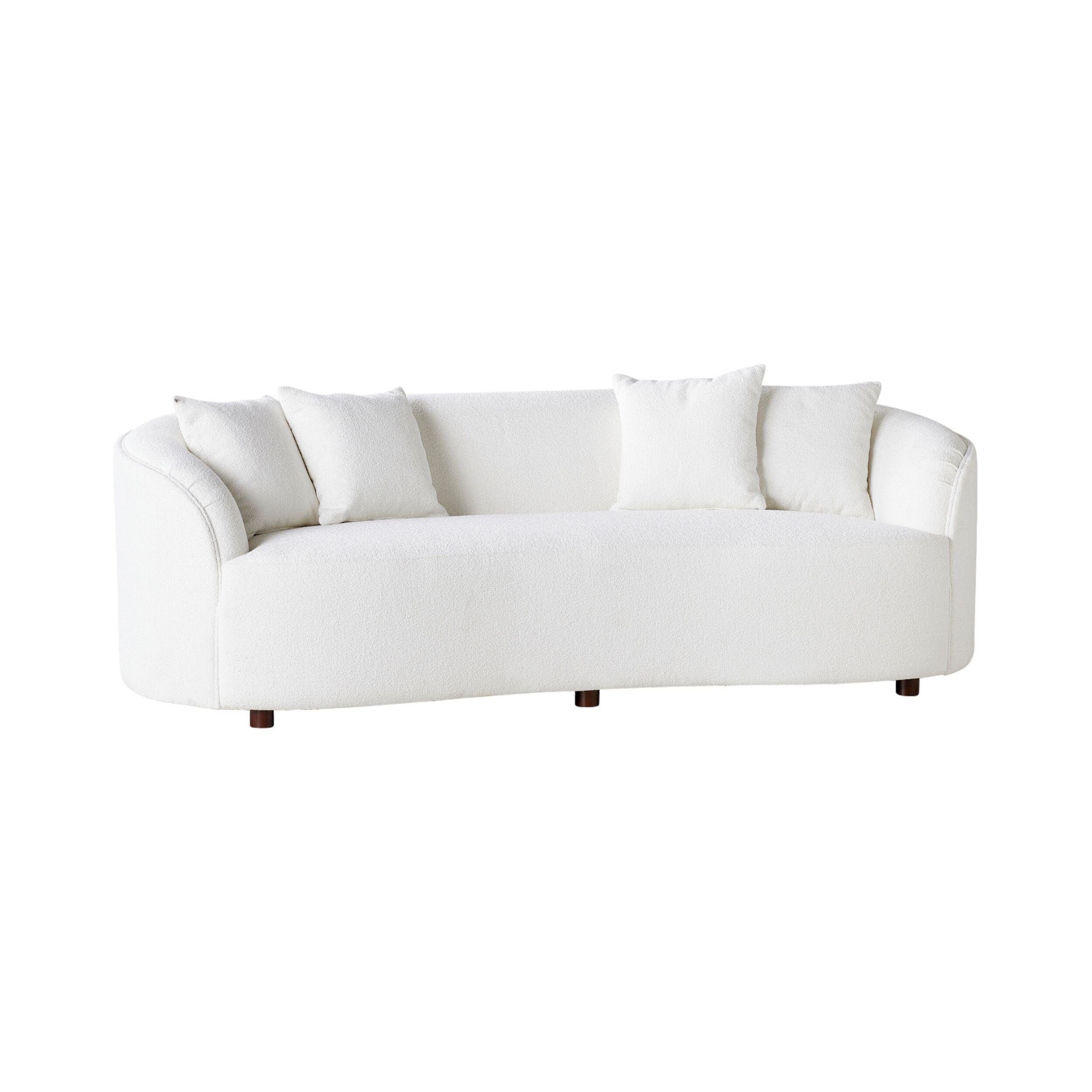 Alessa 3 Seater Sofa Luna Cloud White