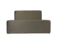 Audrey Queen Bed Moss Green Velvet