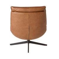 Dean Swivel Chair Dakota Vintage Saddle