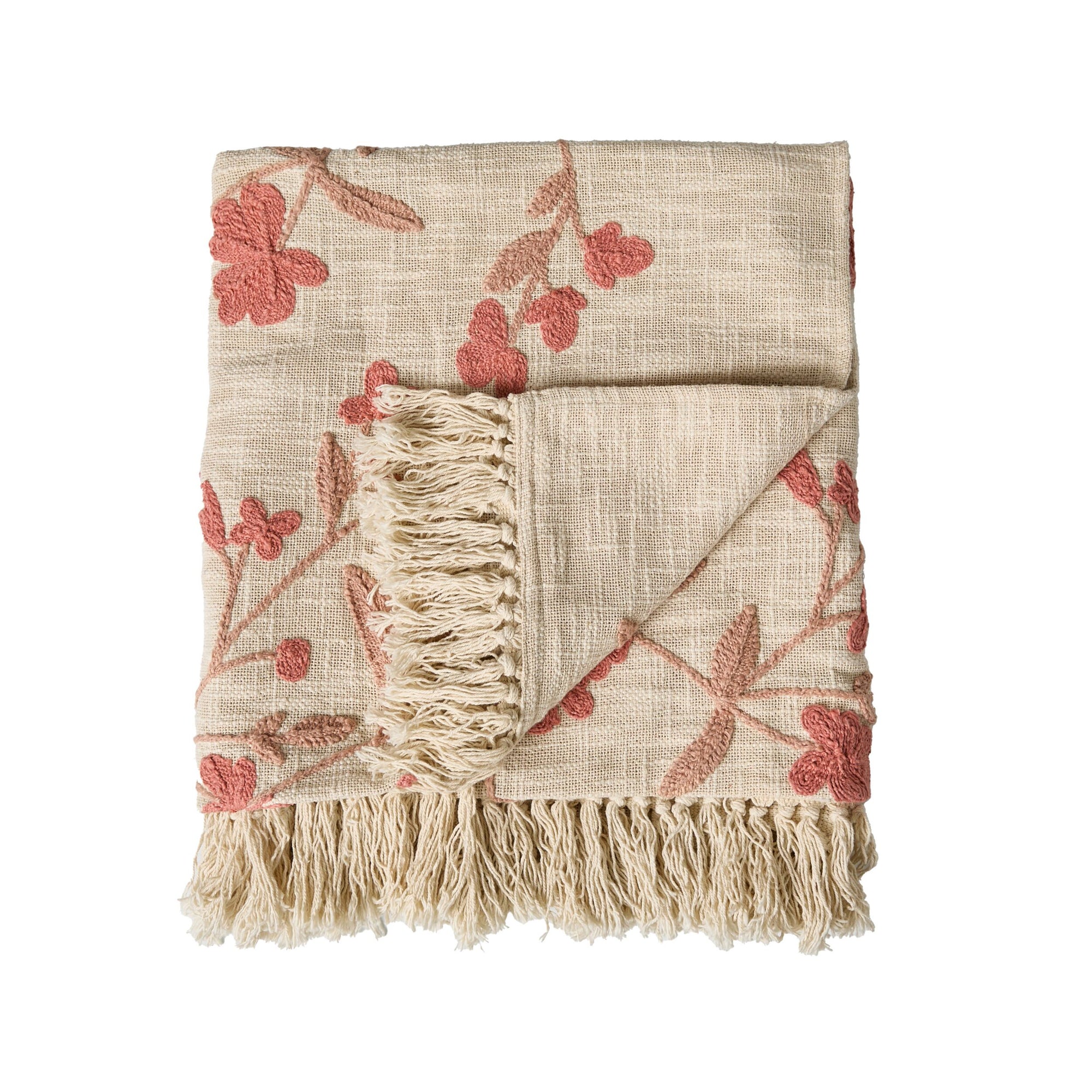 Stitch Birdsong Embroidered Throw