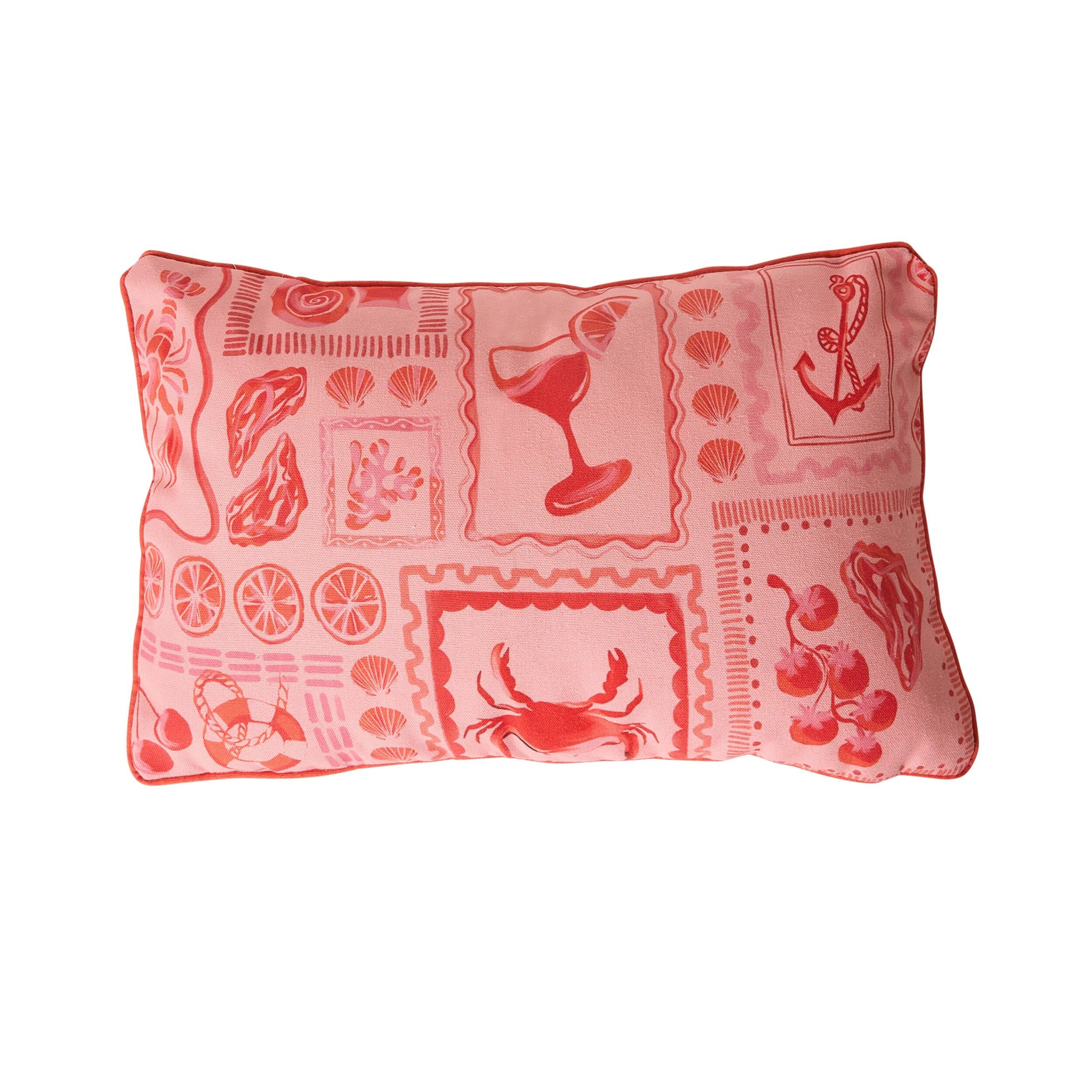 Aruba Summer Postcard Outdoor Cushion 35x55cm