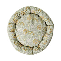 Elia Floral Blockprint Pet Bed Sage 80x15cm