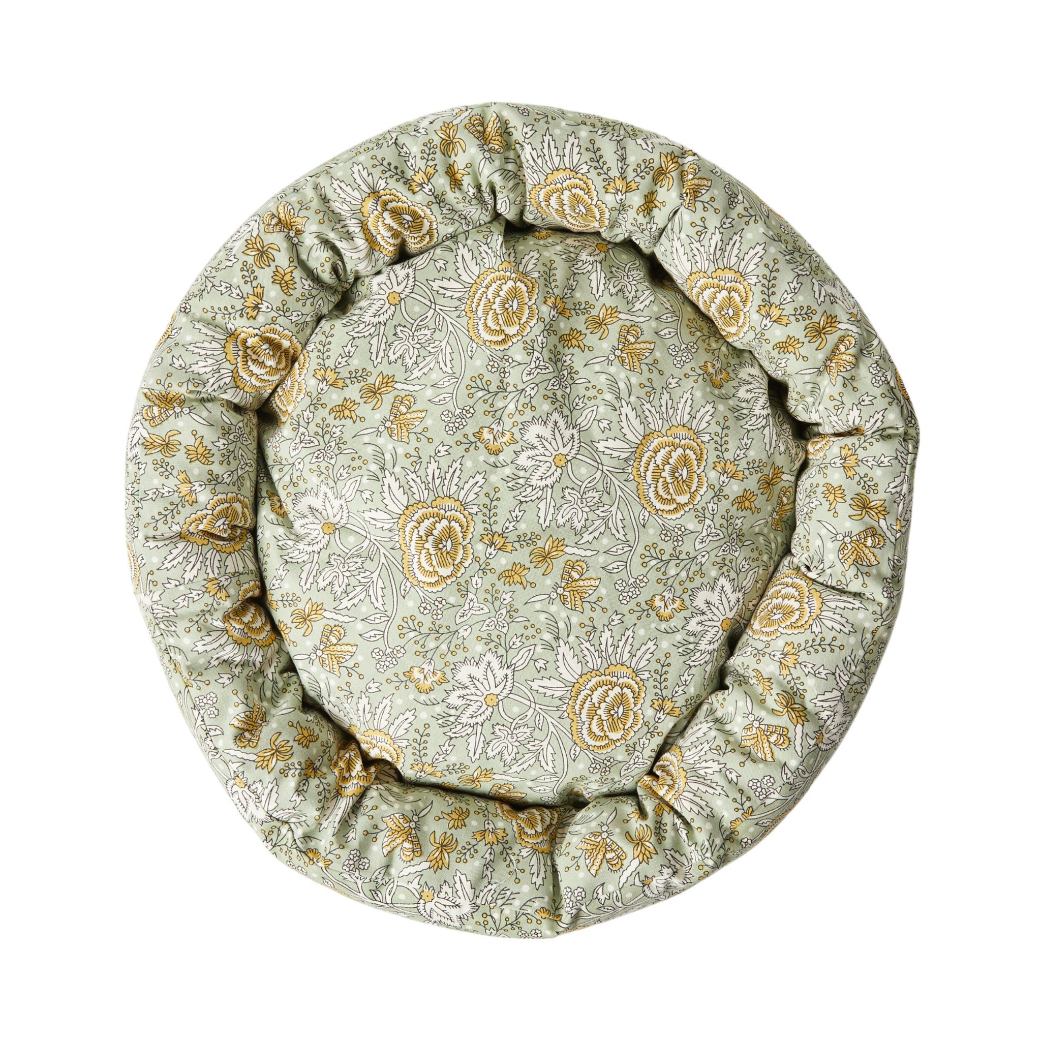 Elia Floral Blockprint Pet Bed Sage 80x15cm