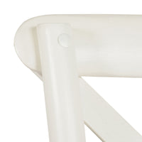 Provincial Cross Back Dining Chair Vintage White