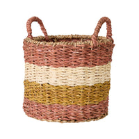 Ravani Wide Stripe Round Storage Basket Set of 4