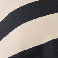Aruba Scallop Edge Stripe Outdoor Cushion Onyx 45x45cm