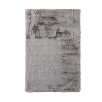 Faux Rabbit Fur Rug Silver 120x180cm