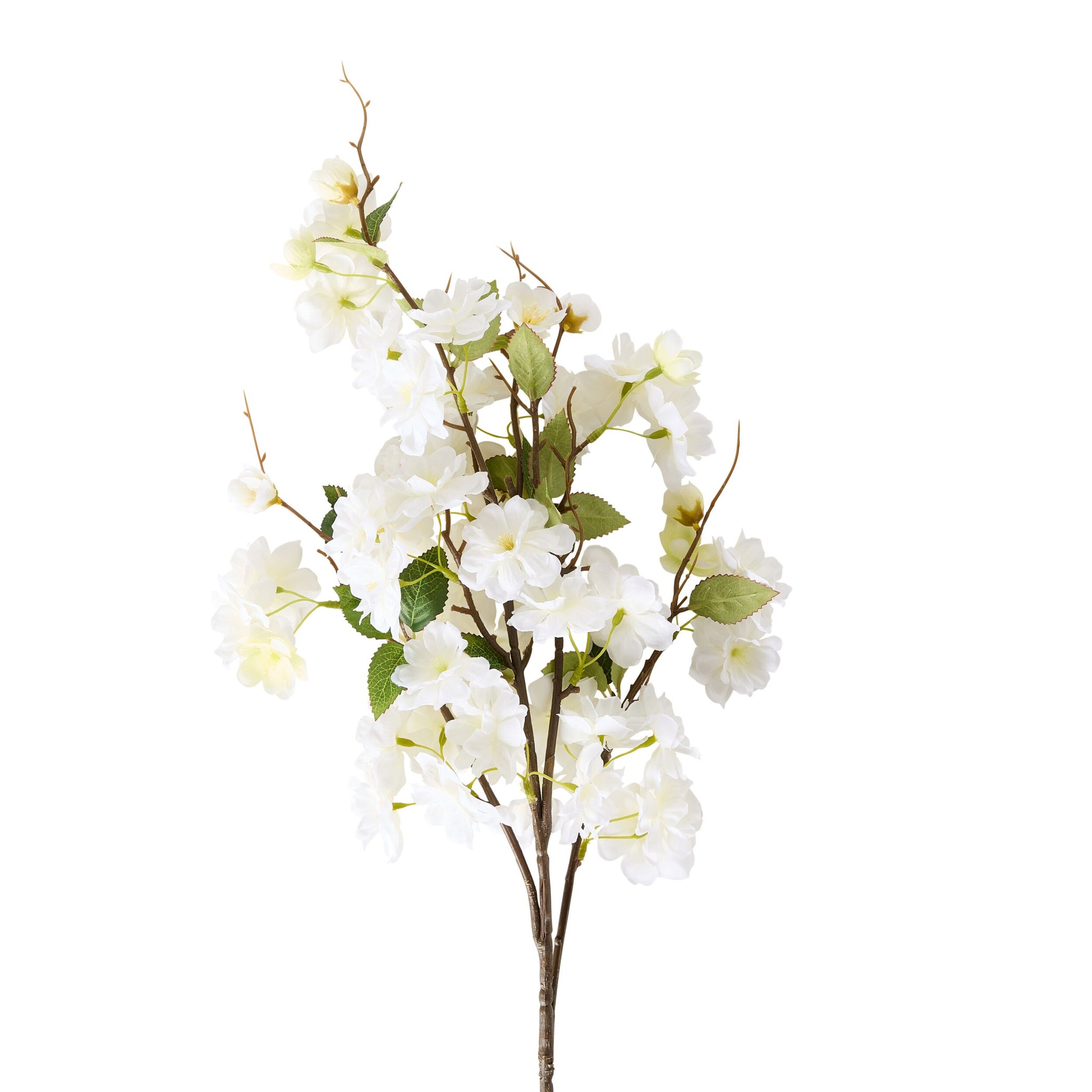 Bloomery Cherry Flower Stem White 90cm