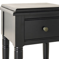 Clover 1 Drawer Bedside Table / Side Table Black