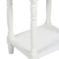 Valentine Bedside Table White