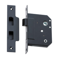 2263 Mortice Lock Privacy Matte Black CTC57mm Backset 57mm