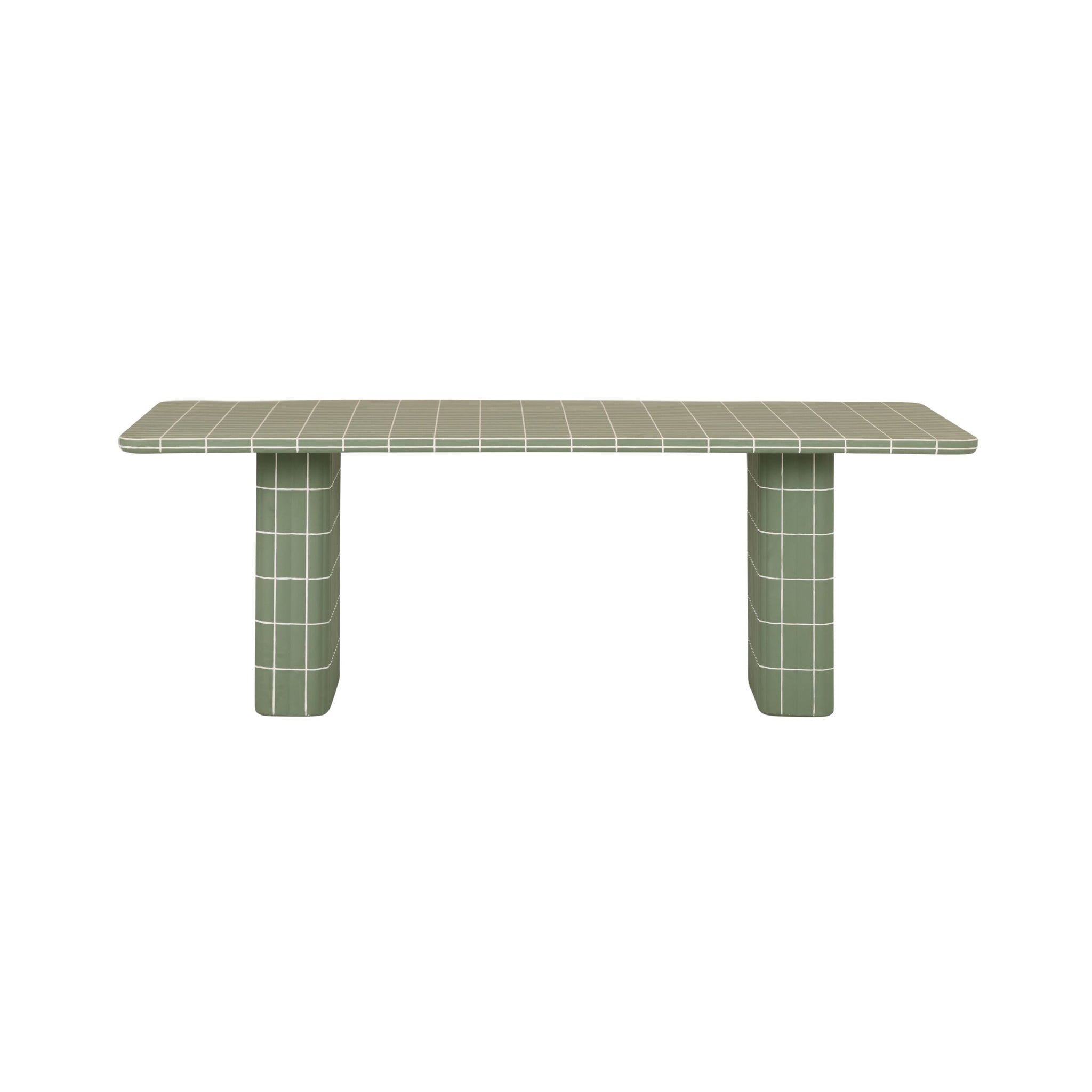Edie Dining Table 225cm Laurel Green