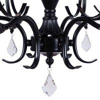 Nevada 9 Light Chandelier Black