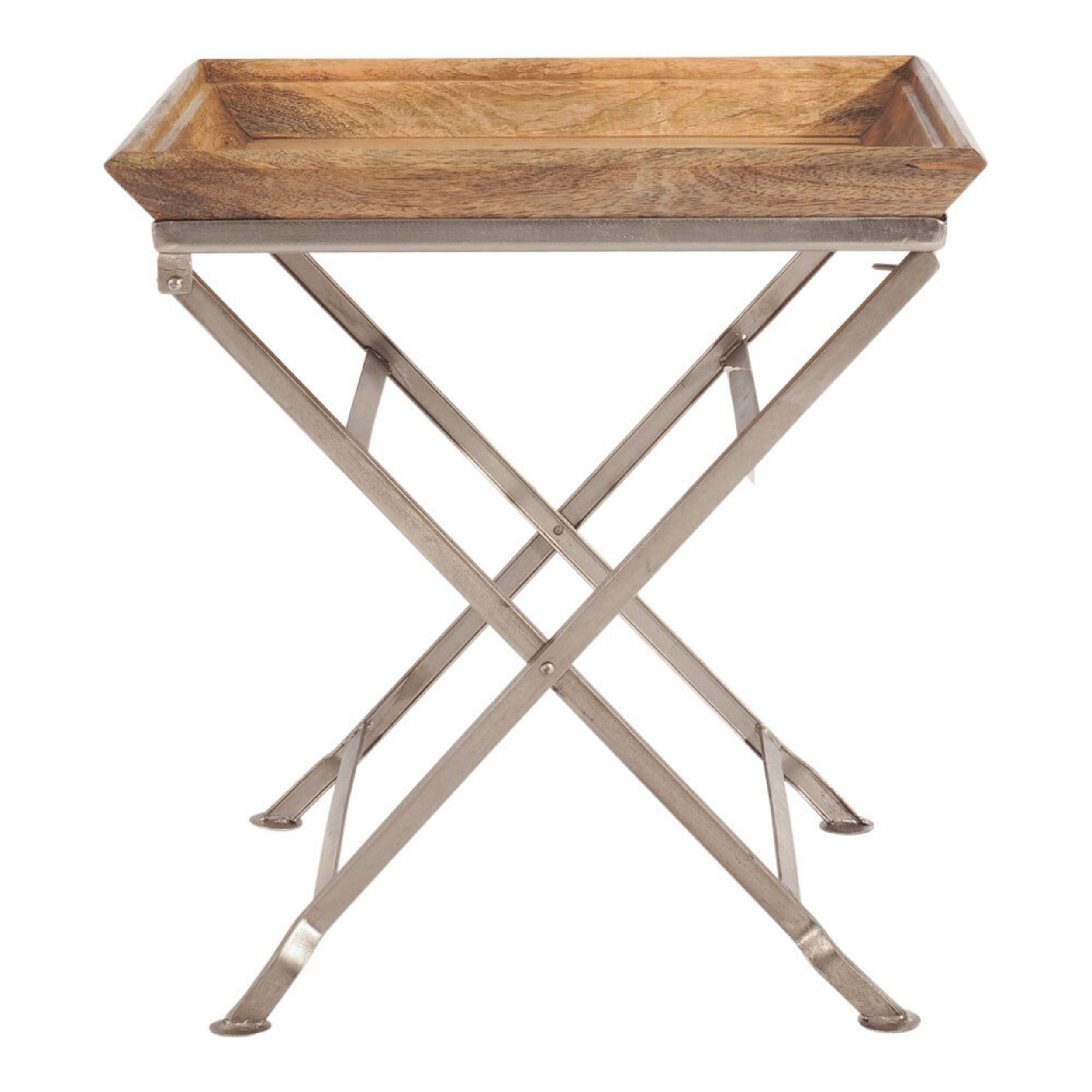 Ashika Wooden Top Side Table