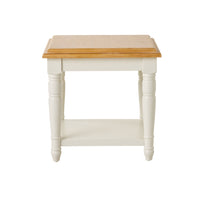 Clover Lamp Table With Shelf