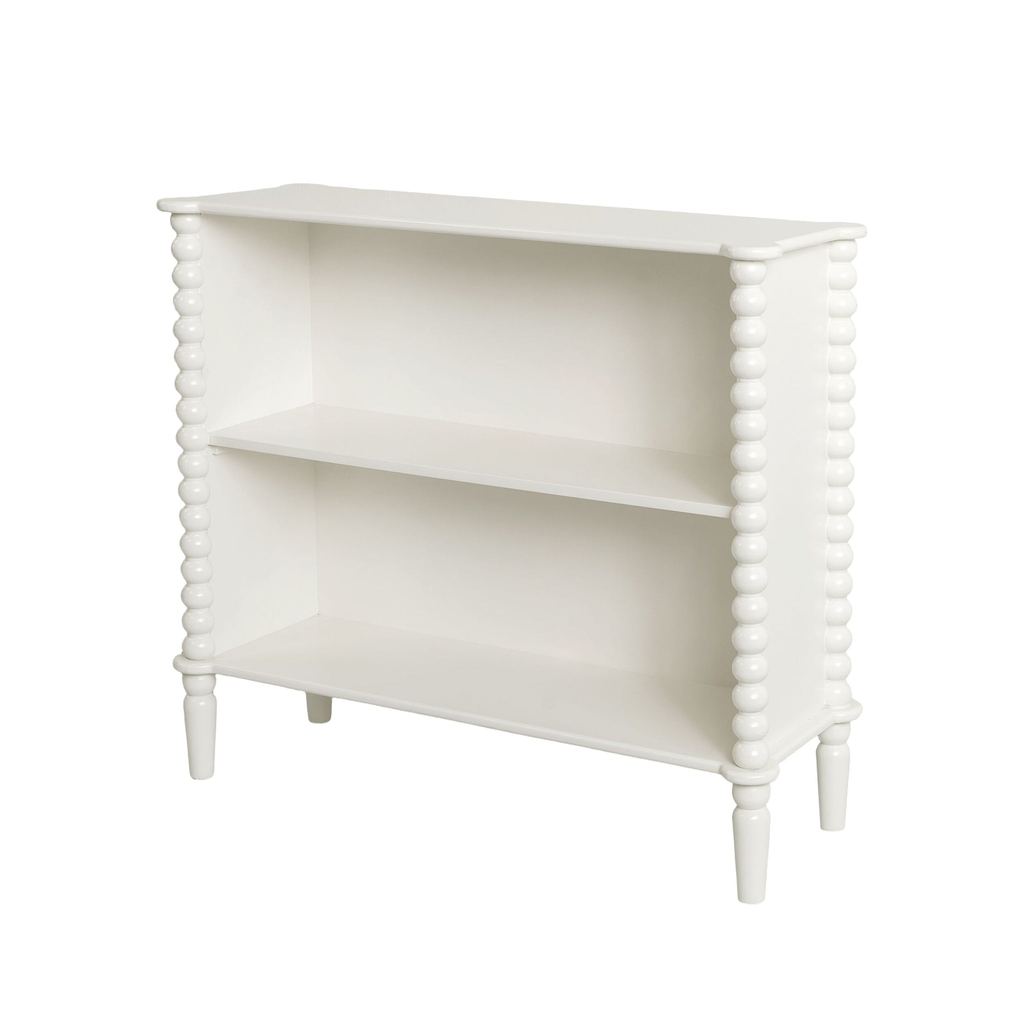 Maisie Small Bookcase White 90x80 cm
