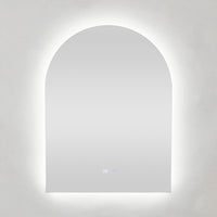 Bowen Arch LED Vanity Mirror Silver 60x80cm