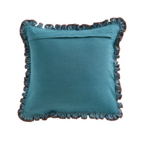 Rosalia Ruffle Cushion Storm Blue 50x50cm