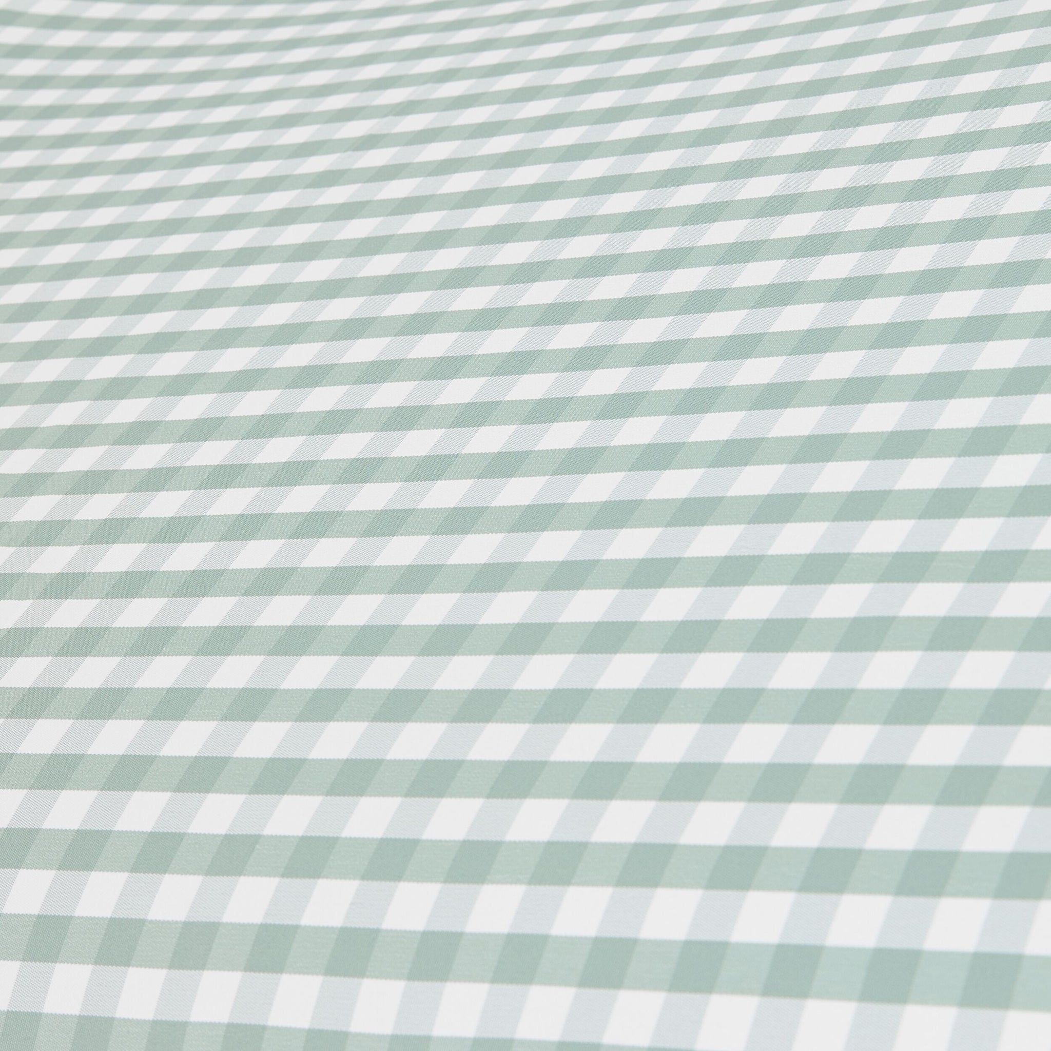 Amalfi Umbrella Scallop Edge Green/White Gingham