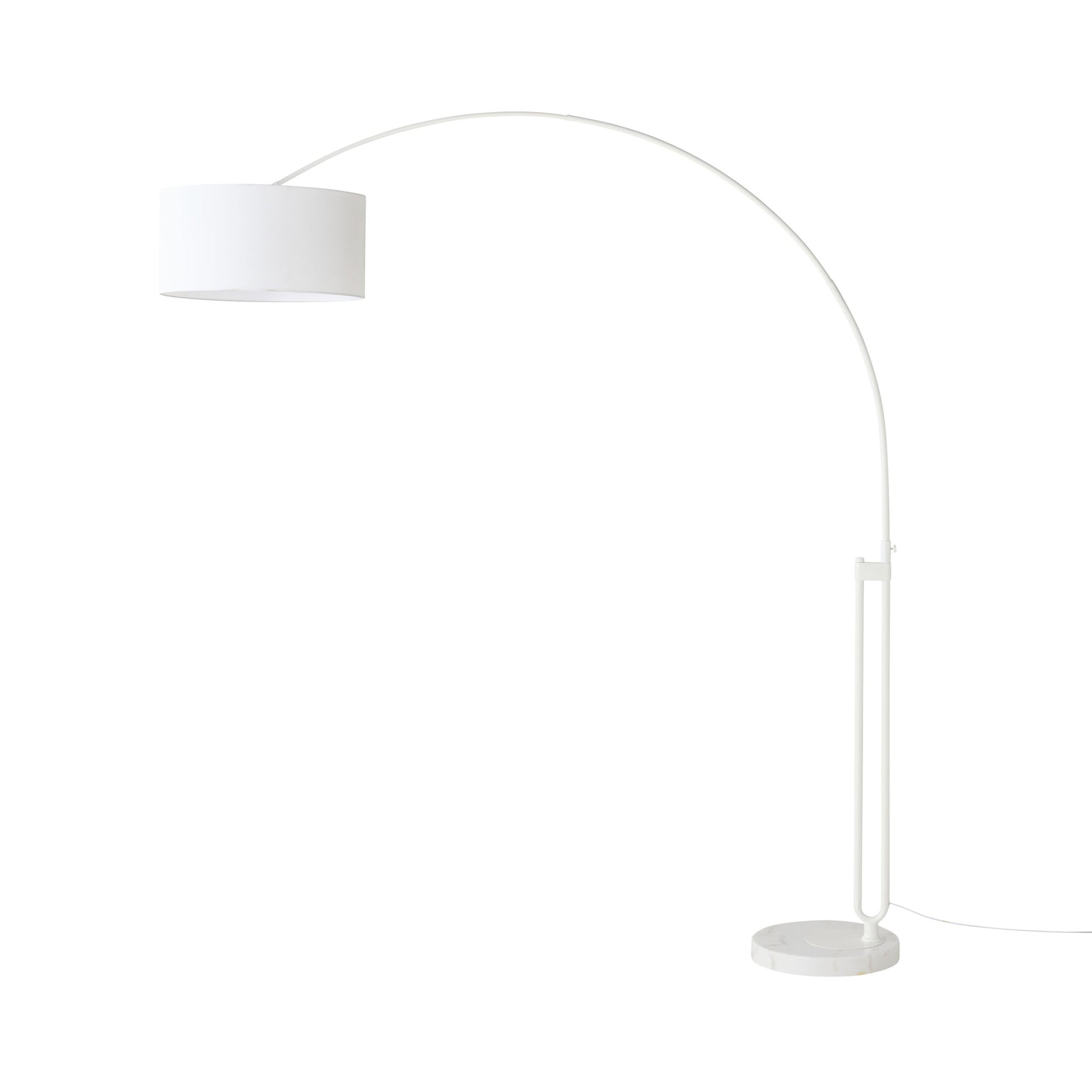 Marlo Arc Floor Lamp White 213cm