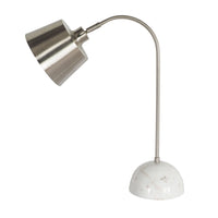 Clio Chrome Marble Table Lamp 53cm