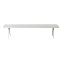 Cohen Aluminium Bench White 200cm