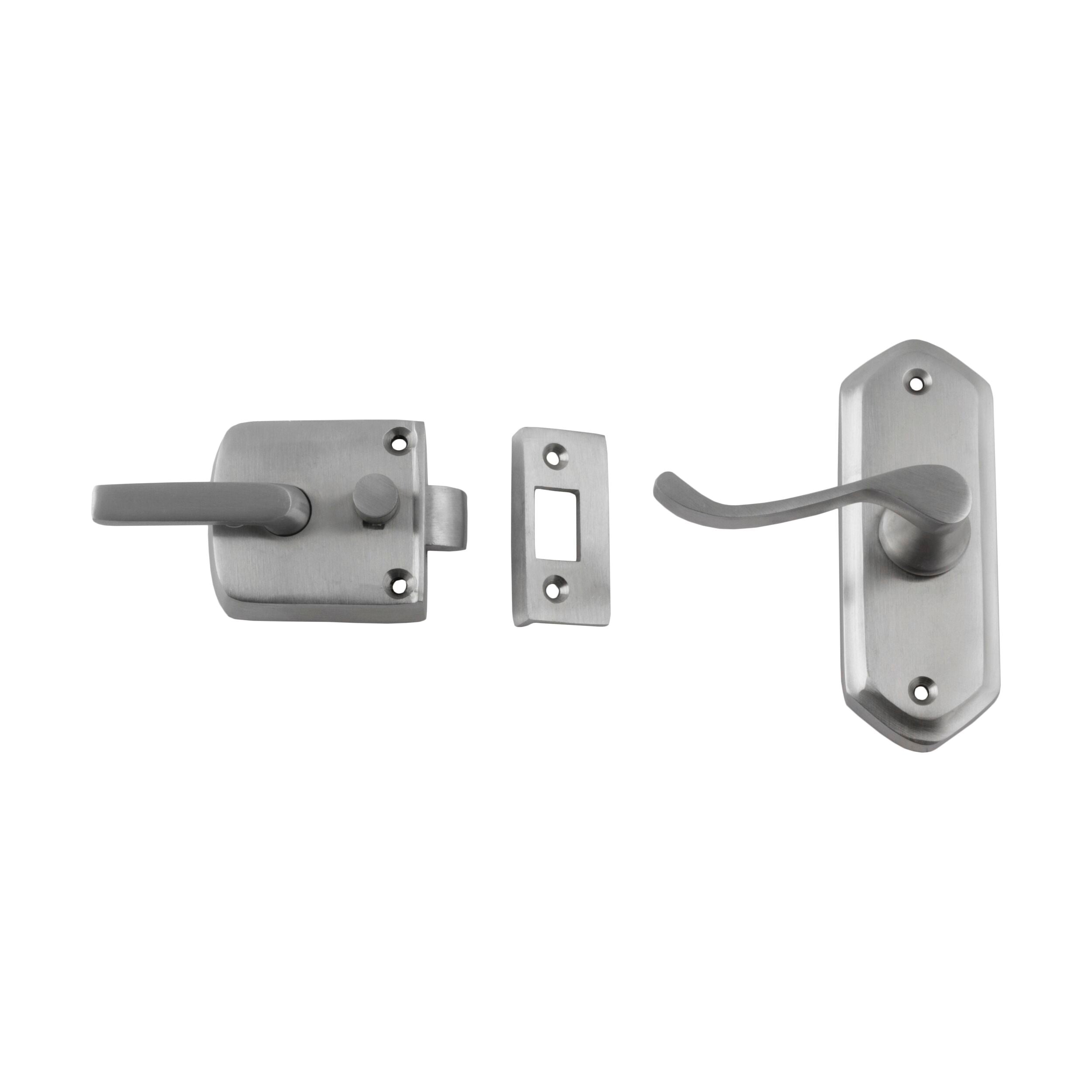 2060 Screen Door Latch Left Hand External Satin Chrome H98xW36mm P40mm