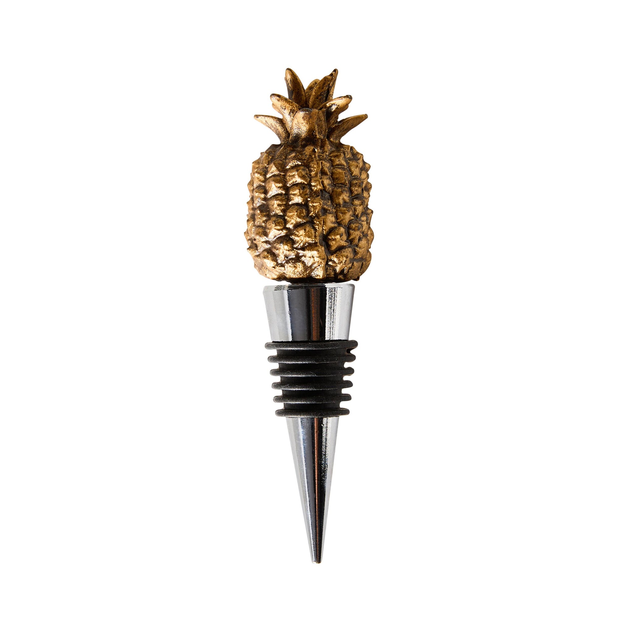 Brass Pineapple Bottle Stopper