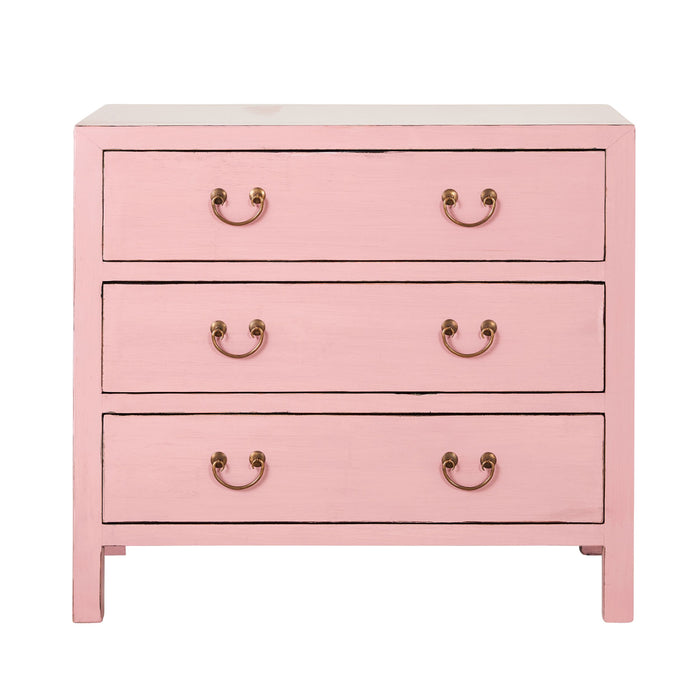 Sansha 3 Drawer Chest Blush Pink