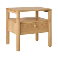 Spintara 1 Drawer Bedside Table Light Oak