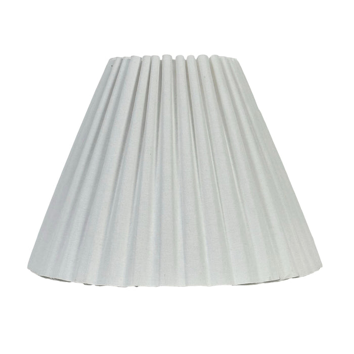 Isabella Pleated Tapered Shade White 25cm