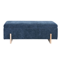 Sara Storage Bench Mineral Blue