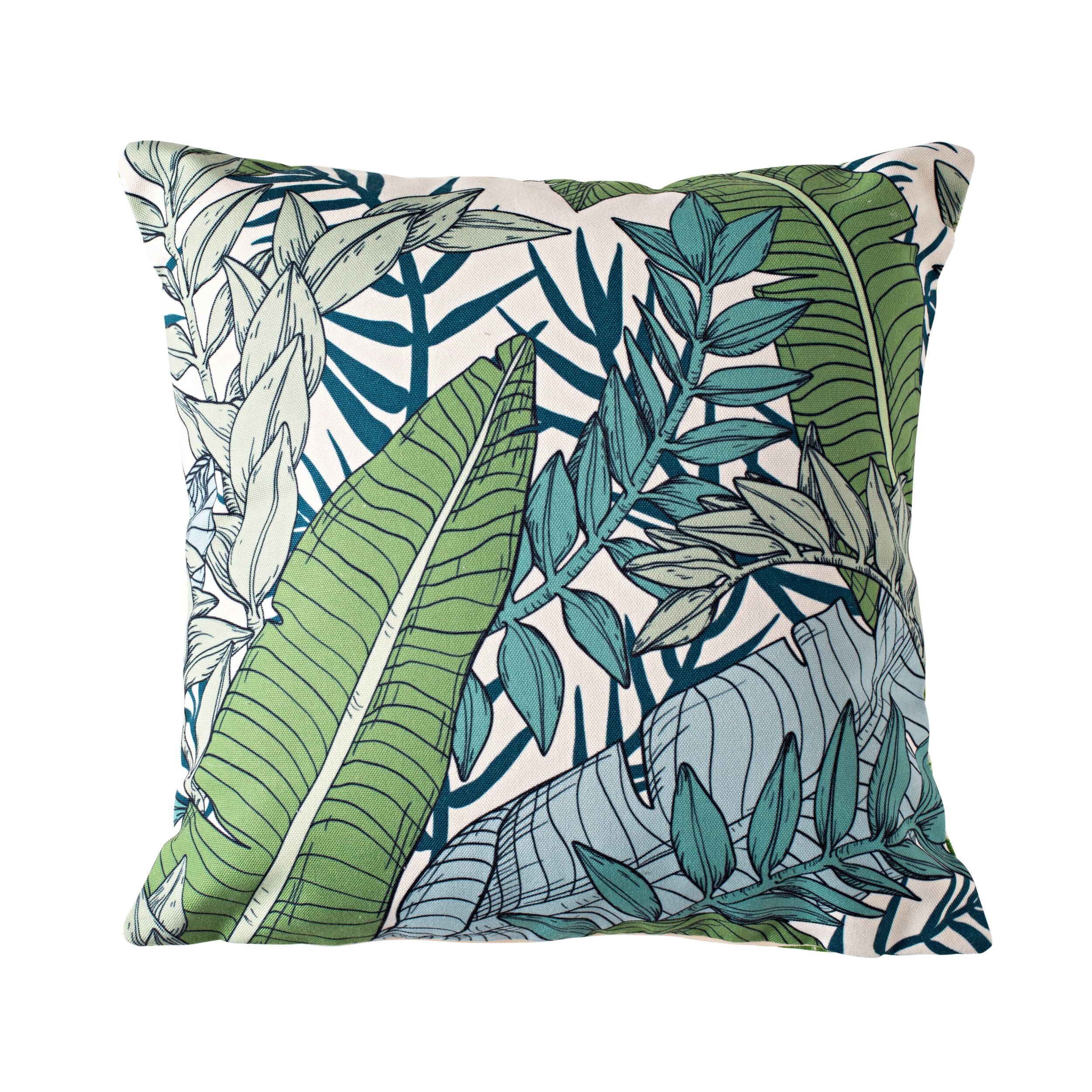 Aruba Outdoor Indoor Fern Leaf Cushion 45x45cm