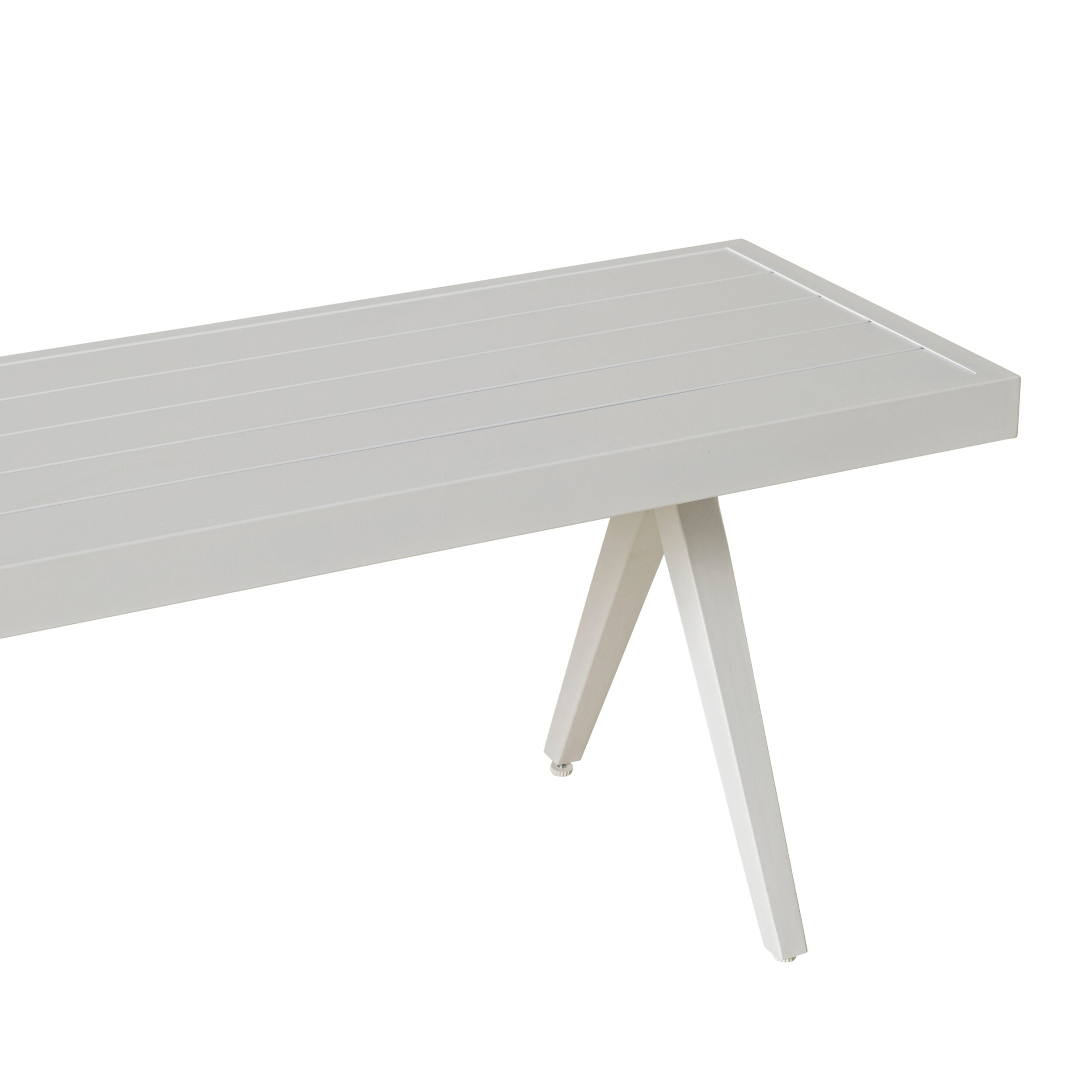 Cohen Aluminium Bench White 200cm