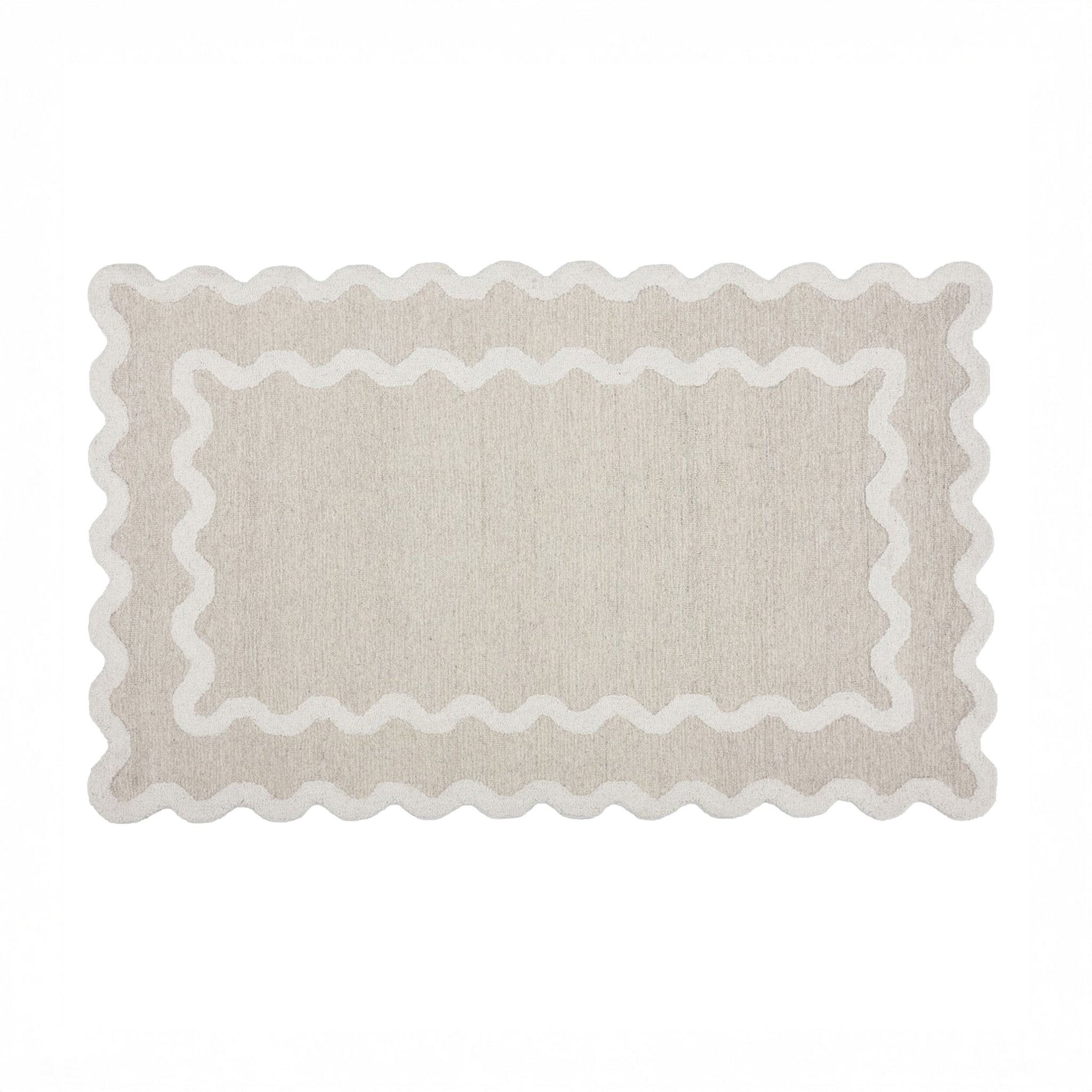 Bromby Scalloped Wool Rug 150x240cm