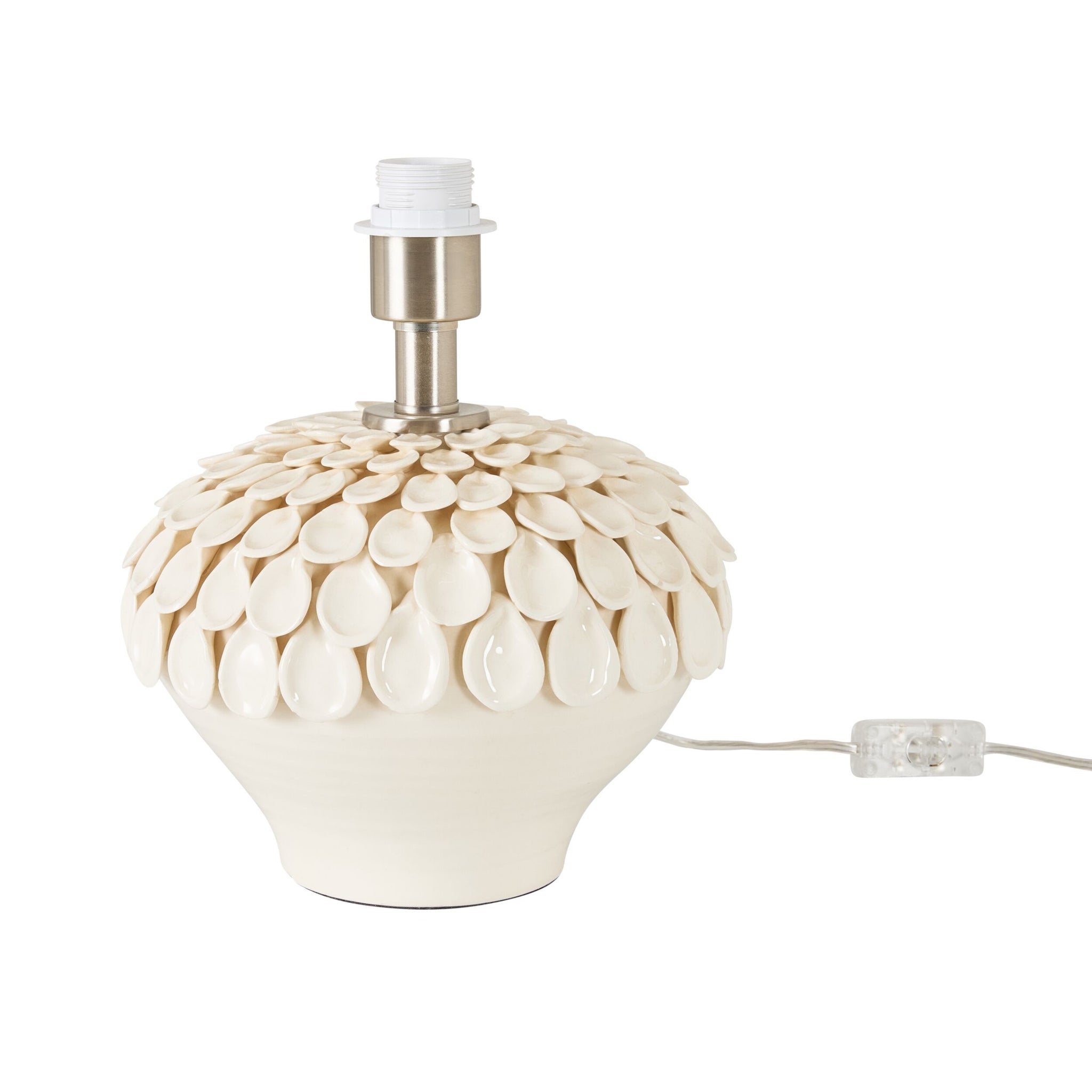Petra Table Lamp White Base Only 24x18cm