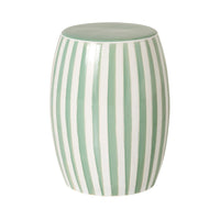 Stripe Stool Green/White