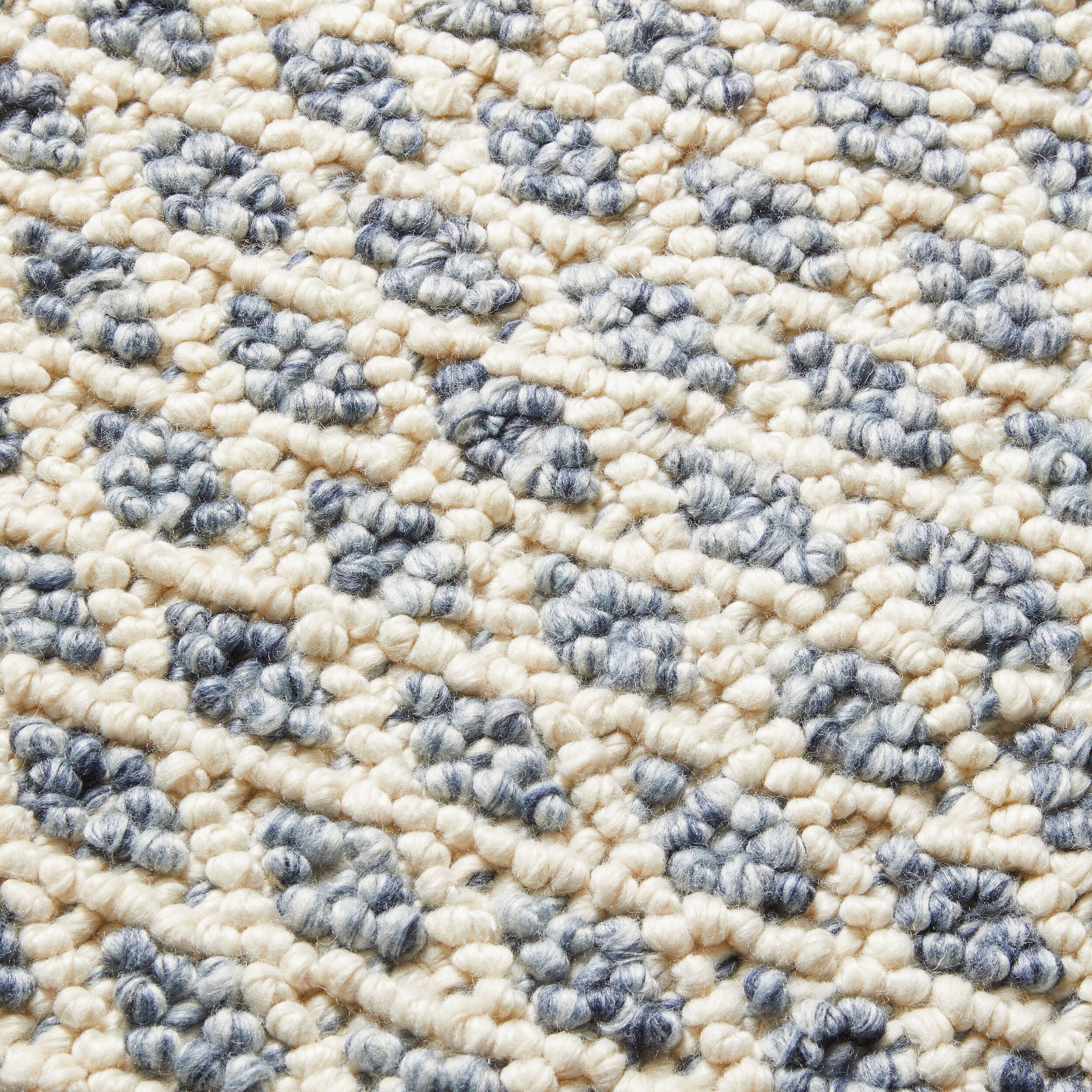 Kira Diamond Hand Woven Blue & Cream Rug 240x150cm