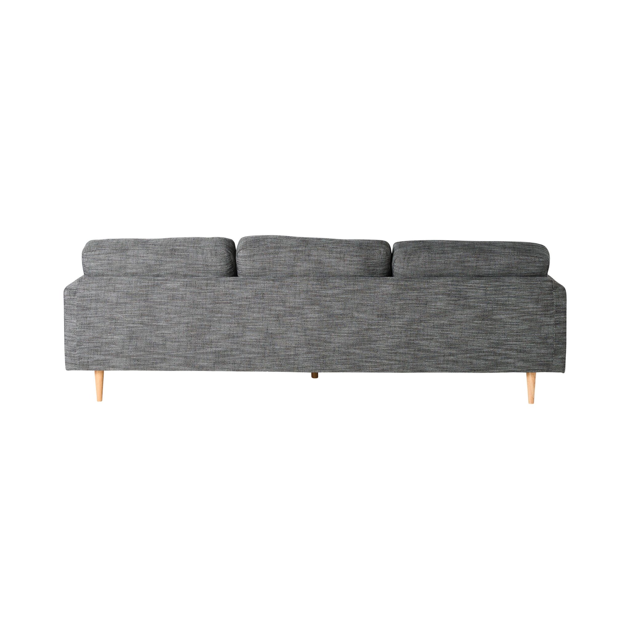 Boden 3 Seater Sofa with Reversible Chaise Alaska Charcoal