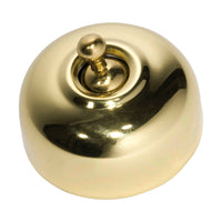 5474 Switch Traditional Polished Brass D50xP40mm