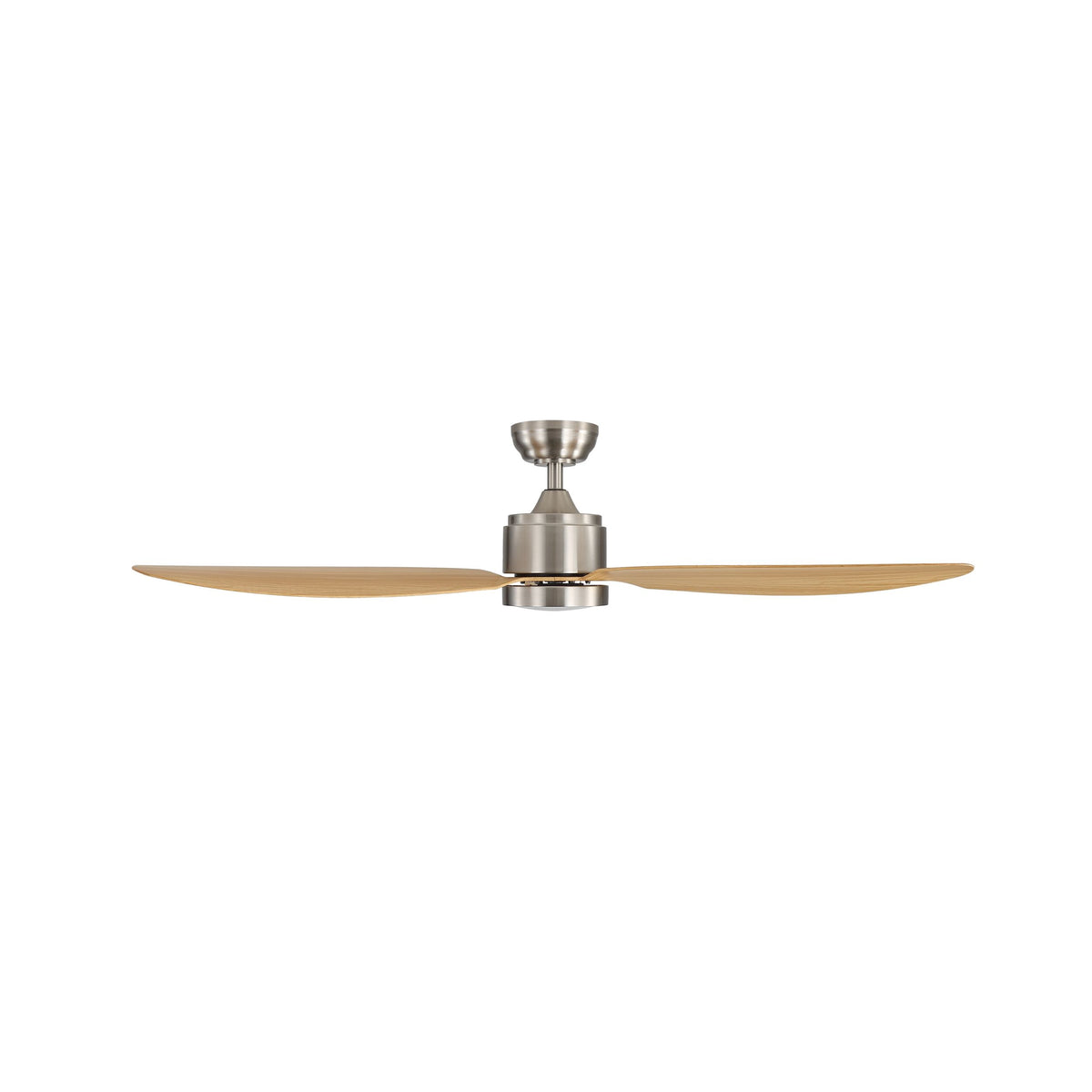 Solace 132cm Outdoor DC Fan - Satin Nickel with Natural ABS Blades